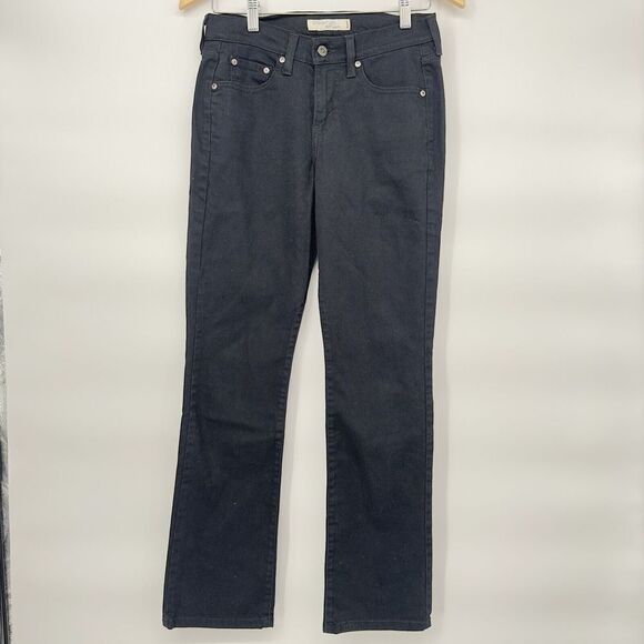 Levi's 505 Straight Leg Women's size 2 Medium Black Denim‎ jeans - Picture 1 of 9